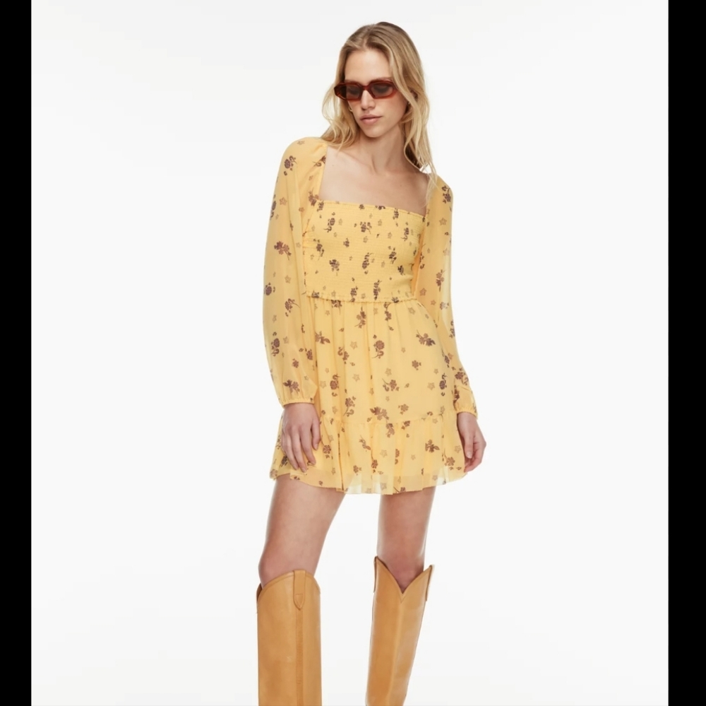 Wilfred Wistful Dress Spring Medley Yellow